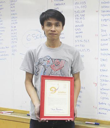Vietnamese man set memory record in Thailand